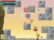 Hammerball free online action arcade game rotating weapons swinging combat