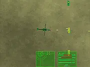 Recon Copter game screenshot, military helicopter flying and shooting enemies on the ground