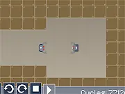 Gimp game screenshot, operating a robot, play free online puzzle game about robot control