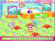 Fairy Café game screenshot, Betty the fairy serving customers in her magical cafe, free online time management game