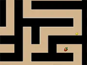 Screenshot of Maze Episode 36 online game showing a simple black and white maze with a starting point and an endpoint