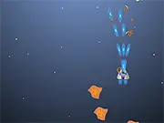 Asteroid Space Fighter free online game, piloting a ship to destroy enemies and escort cargo vessels.
