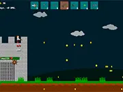 Fend Off The Zombies free online tower defense game screenshot of a castle defending against undead creatures
