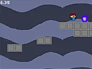 The Space Loop game screen showing a character near a portal with a visible countdown timer below 10 seconds