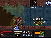 Screenshot of Deterministic Dungeon free online rogue-like game showing the player controlling the elements of the dungeon