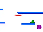 Free online gameplay screenshot of Ethany, a fun puzzle platformer with simple graphics on PlayArcadeHub.