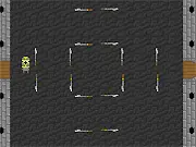 The Castle Escape online game screenshot showing a knight running quickly across a crumbling castle floor