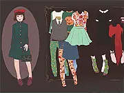 A girl styled in warm clothes and boots from the Autumn Fashion Dress Up game, showcasing stylish best pieces for autumn in this free online game.