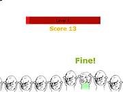 Play Fan Hero free online rhythm jumper game where fans jump on the music
