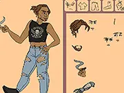 Playing Jesse McCree Dress Up free online character creation game, customizing a masculine hero