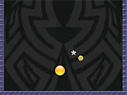 Ball Challenge Online free arcade game, screenshot of player collecting a star and evading a fast-moving ball, play challenging skill game.