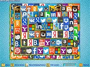 The classic game screen of Square Mahjong Solitaire with various Chinese character tiles arranged in a square layout