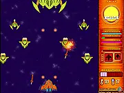 Broken Wings Extreme free online game screenshot, upgraded spaceship in intense space battle, action-packed space shooter game on PlayArcadeHub.