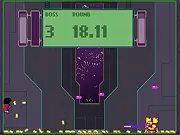 Bosses Forever 2 Bro free online game with retro neon graphics and a robot character fighting a boss