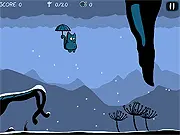 Bronko Blue The Kitten Copter free online game flying blue cat shooting crows
