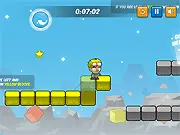 Adaptor free online game, a fast-paced platformer where controls change based on the color of the ground block