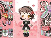Screenshot of the Pink xWoNxToNx Dress Up game showing a girl modeled in a vibrant pink outfit