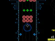 Ambient Parade rhythm game screenshot, destroying geometric shapes to the beat, arcade beat game online, abstract music game, ultimate skill test