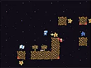 Once in Space free online game, gravity puzzle platformer, bring space traveler home, collect stars game, unique online puzzle