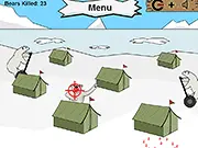Killer Polar Bear free online action game where you shoot a polar bear
