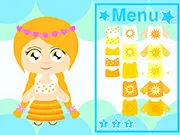 Sunny Summer Dress Up free online fashion game - Girl selecting summer party outfit
