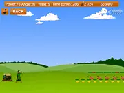 Play Chicken Rampage online free, archery defense game, shoot chickens with a bow, Green Archer legend, PlayArcadeHub