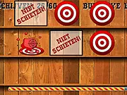 Monster Shootout free online target shooting game, aiming at monster targets with a bulls-eye