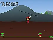 The Archer game screenshot, free online bow and arrow duel, classic archery gameplay