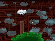 Sewer World classic 2D platformer game with a character jumping over pipes to collect coins, play free online