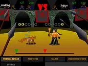 Play Chaos of Mana online free turn-based RPG, customize hero stats and profession, llama races, arena fighting, PlayArcadeHub