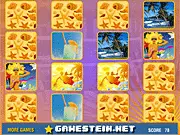 Playing Summer Memory Match Online, a free card game with sun and summer-themed pictures