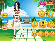 Tropical Trend dress up game screenshot, girl in tropical fashion outfits, play free online styling game