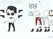 The styled female police officer character from the Dress Me! Police Style online dress-up game.