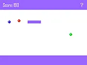 Snake Colorize online arcade game screenshot showing a green snake growing larger and approaching one of three different colored food pellets.