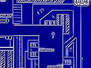 Screw Effect game screenshot showing a metal screw navigating a complex maze filled with red obstacles and traps