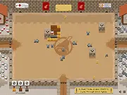 The Hamger Games online survival game, free pig vs wolf defense game on PlayArcadeHub