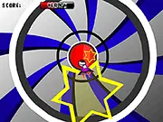 Trip Space game screenshot, abstract space with rings and high-speed movement, play free arcade game