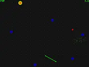 Play Gatecrasher free online arcade game, red orb avoidance game, pass through green gates, fast-paced reflex game