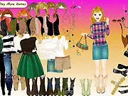 Parry Dressup girl fashion game online, choosing boots, jeans, and dresses