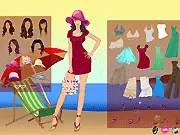 Free online fashion dress up game Beach Vacation Hawaii, featuring summer dresses, bikinis, and tropical accessories on PlayArcadeHub