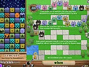 WordVentures free online word game where you spell words fast to stop monsters from taking a key on PlayArcadeHub