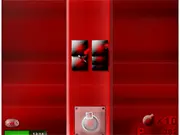 Screenshot from Block Zappers 2 arcade shooter game showing a defense unit surrounded by a massive swarm of colorful geometric blocks and firing multiple weapons.