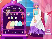 Fancy Bride Dress Up game screenshot, playing a free online wedding dress game, selecting fancy wedding gowns, cute bride fashion