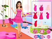 Free Style Fashion Dressup game showing a model wearing a chic, colorful outfit composed of mixed-style fashion elements
