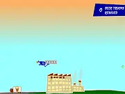 Defend The Brewery free online puzzle game, moving platforms to protect a brewery building and trucks, play free strategy game