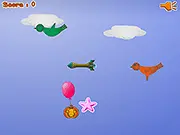 Pumpkin with Balloon free online flying arcade game dodging birds and collecting stars on PlayArcadeHub