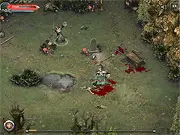 Braveheart: The Holy Grail Quest game screen showing the knight Sir Richard fighting a monster on his quest.