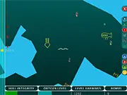 Dive 2 free online game screenshot, diver collecting treasure underwater near coral, puzzle and adventure game on PlayArcadeHub