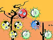 Sunny Pop free online puzzle game with colorful suns and aliens to pop and move on PlayArcadeHub