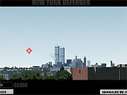 City Skyline Defender free online anti-aircraft game with explosions